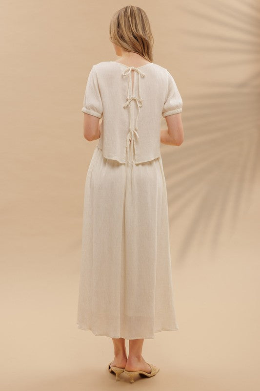 CT 2743 - Round Neck Puff Sleeve Tee