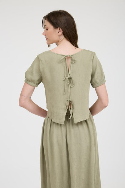 CT 2743 - Round Neck Puff Sleeve Tee