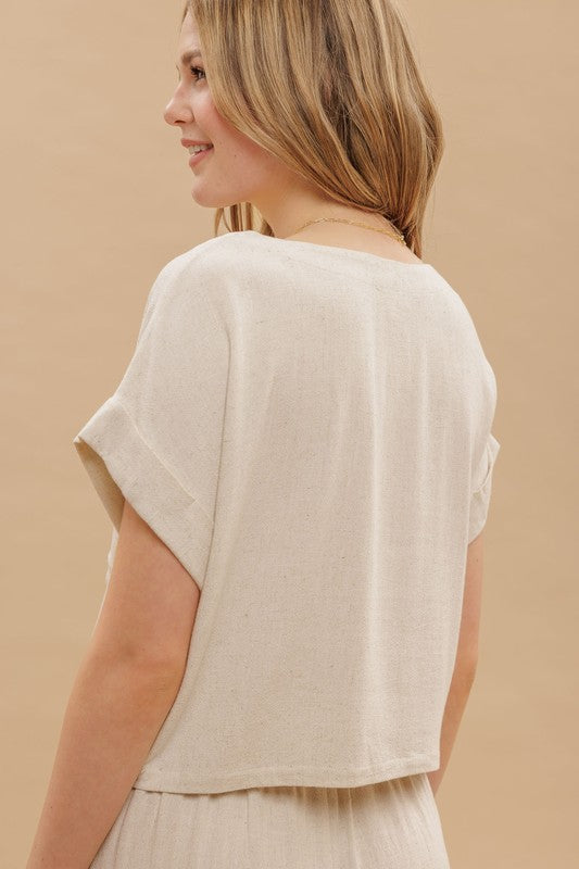 SET 058 - Boat Neck Boxy Top