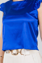 DT 1671 - Stretchy Satin Blouse