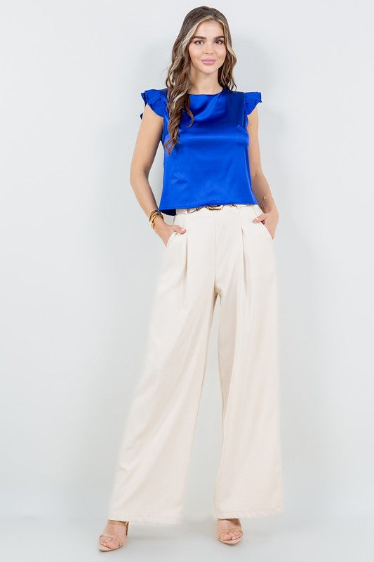 DT 1671 - Stretchy Satin Blouse