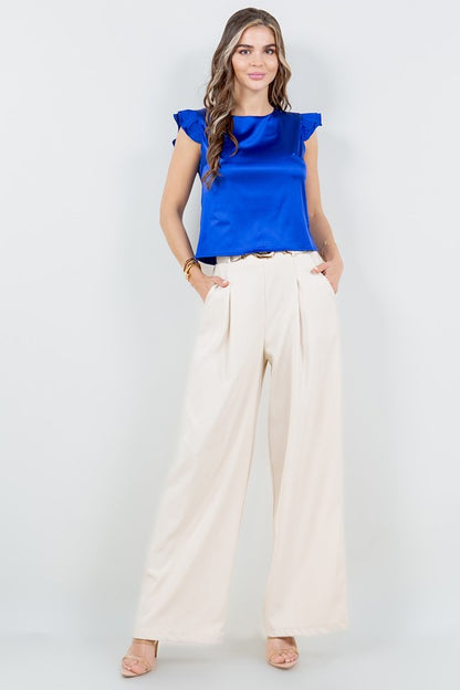 DT 1671 - Stretchy Satin Blouse