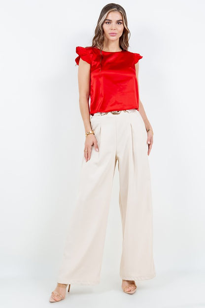 DT 1671 - Stretchy Satin Blouse