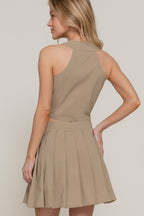 SET 015 - Pleated Mini Skirt