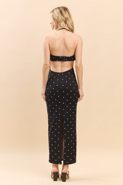 LD 581 - Open Back Midi Dress