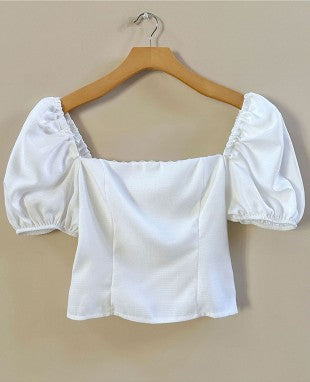 DT 1930 - Balloon Sleeve Fitted Blouse