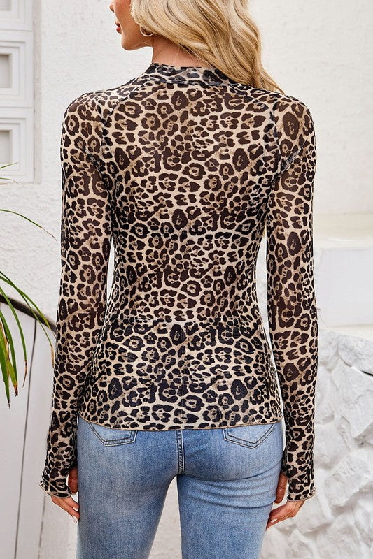 DT 1809 - Mesh Long Sleeve Top