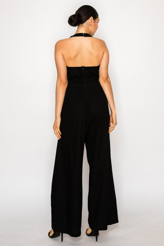JS 120 - Sweetheart Neck Jumpsuit
