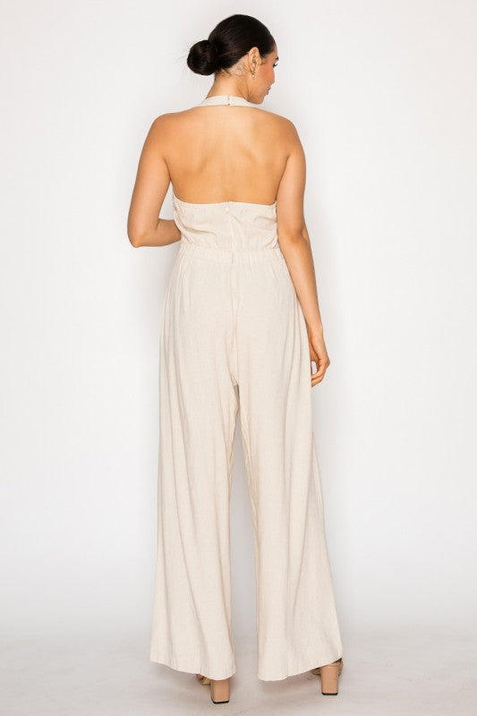 JS 120 - Sweetheart Neck Jumpsuit