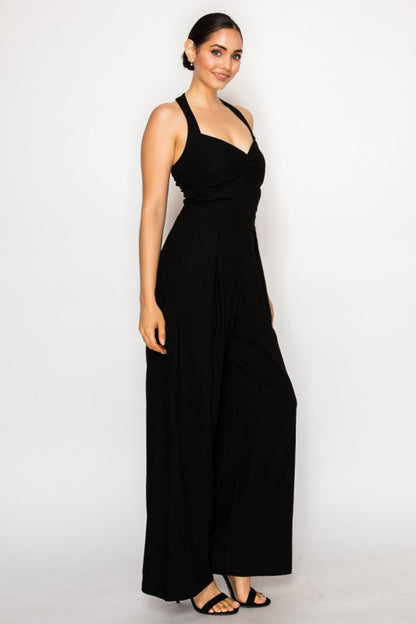 JS 120 - Sweetheart Neck Jumpsuit