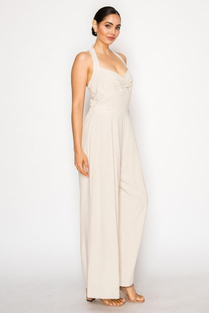 JS 120 - Sweetheart Neck Jumpsuit