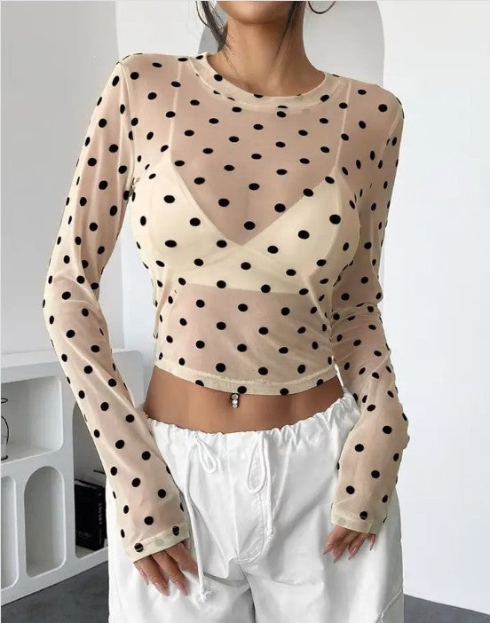 DT 1854 - Mesh Crop Top