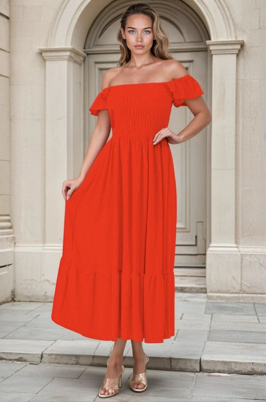 LD 601 - Off Shoulder Beach Dress