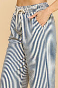 P 831 - Striped Straight Leg Pants