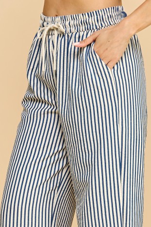 P 831 - Striped Straight Leg Pants