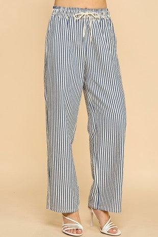 P 831 - Striped Straight Leg Pants