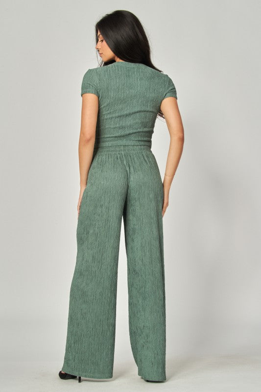 SET 010 - Short Sleeve Loungewear Top