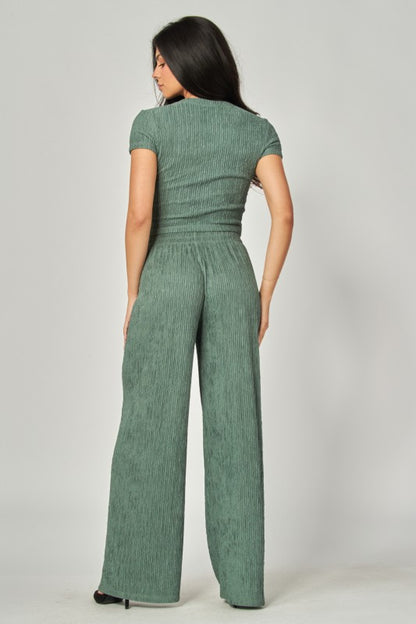 SET 010 - Short Sleeve Loungewear Top