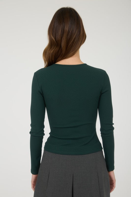 CT 2769 - Button Down Long Sleeve Top