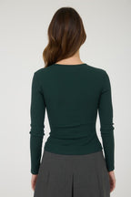 CT 2769 - Button Down Long Sleeve Top