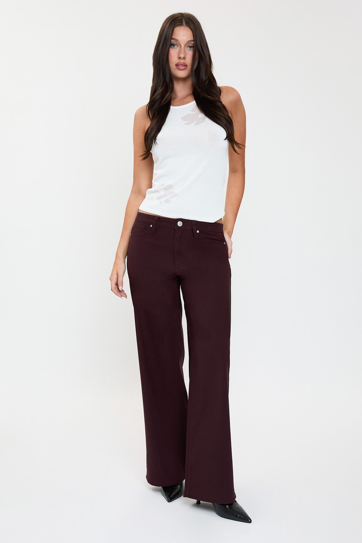 P 856 - Super Stretch Wide Leg Jeans