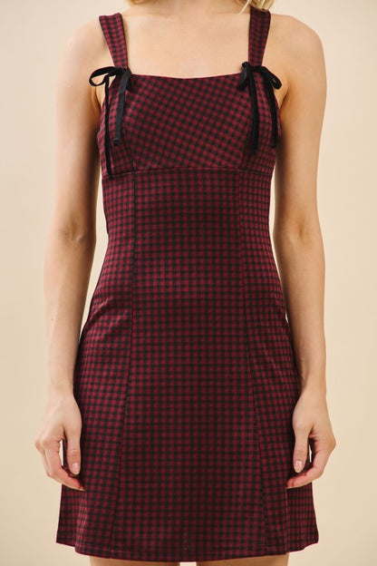 CD 3704 - Bow Front Mini Dress