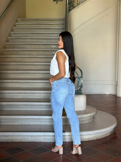 P 781 - Baggy Mid Rise Jeans