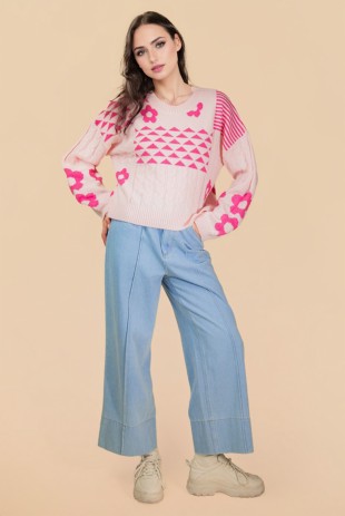 P 824 - Washed Denim Jeans