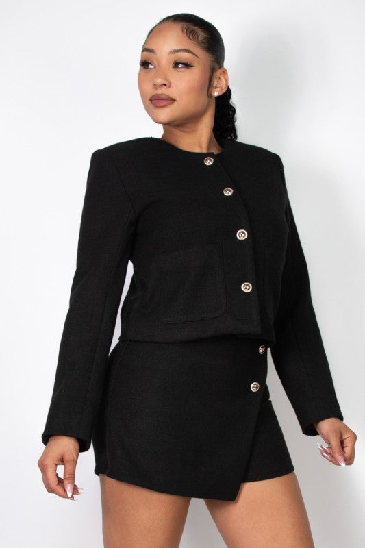 JCT 007 - Patch Pocket Tweed Jacket