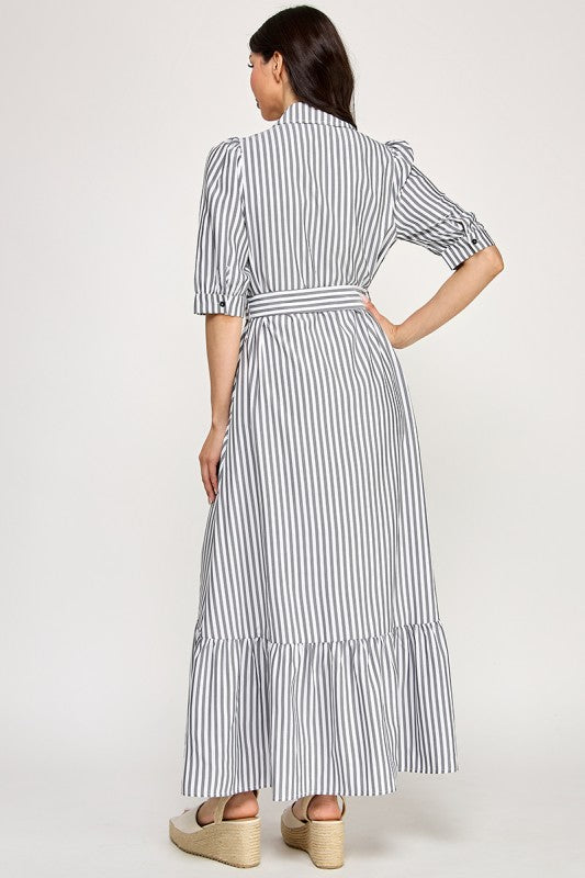 LD 616 - Striped Maxi Dress