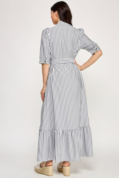 LD 616 - Striped Maxi Dress