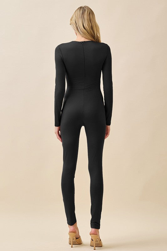 BS 007 - Mock Neck Supporting Catsuit