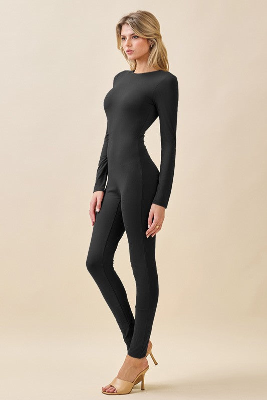 BS 007 - Mock Neck Supporting Catsuit