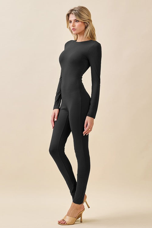 BS 007 - Mock Neck Supporting Catsuit
