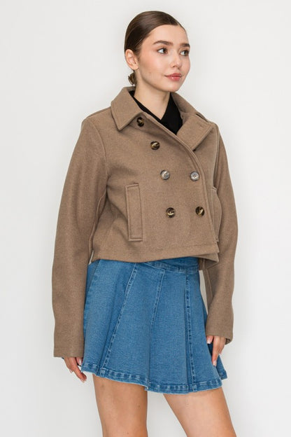 JCT 024 - Front Button Collared Coat