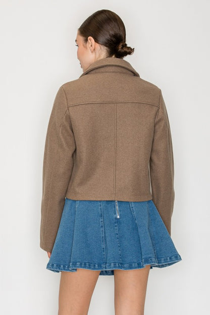 JCT 024 - Front Button Collared Coat