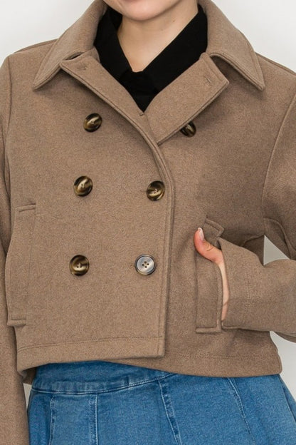 JCT 024 - Front Button Collared Coat