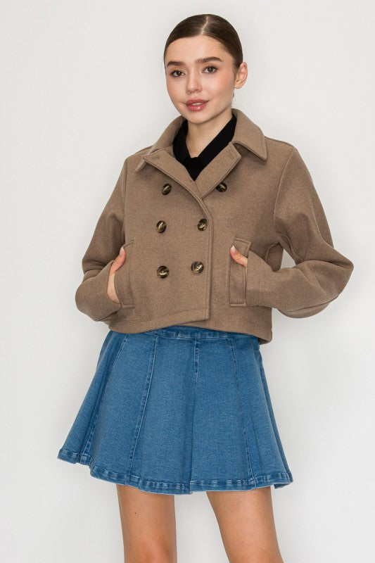 JCT 024 - Front Button Collared Coat