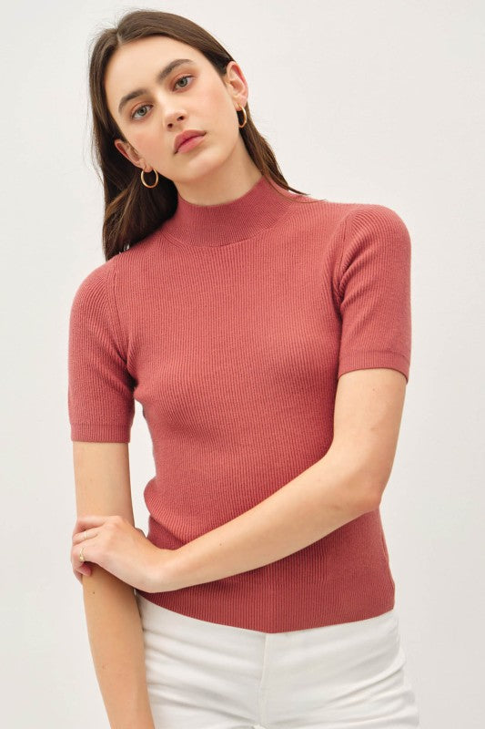 SWT 018 - Short Sleeve Knit Sweater