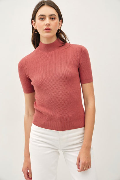 SWT 018 - Short Sleeve Knit Sweater