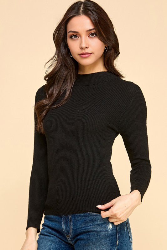 SWT 024 - Classic Mock Neck Sweater