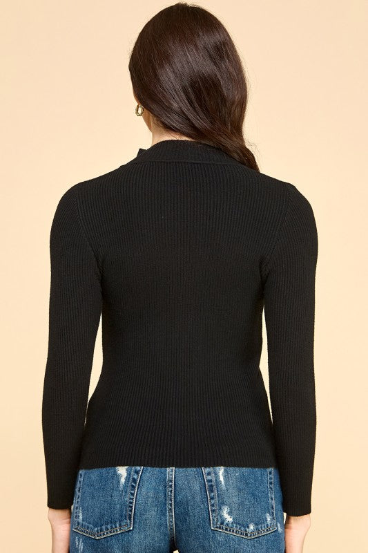 SWT 024 - Classic Mock Neck Sweater