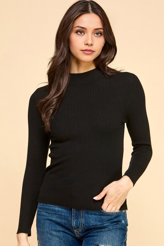SWT 024 - Classic Mock Neck Sweater
