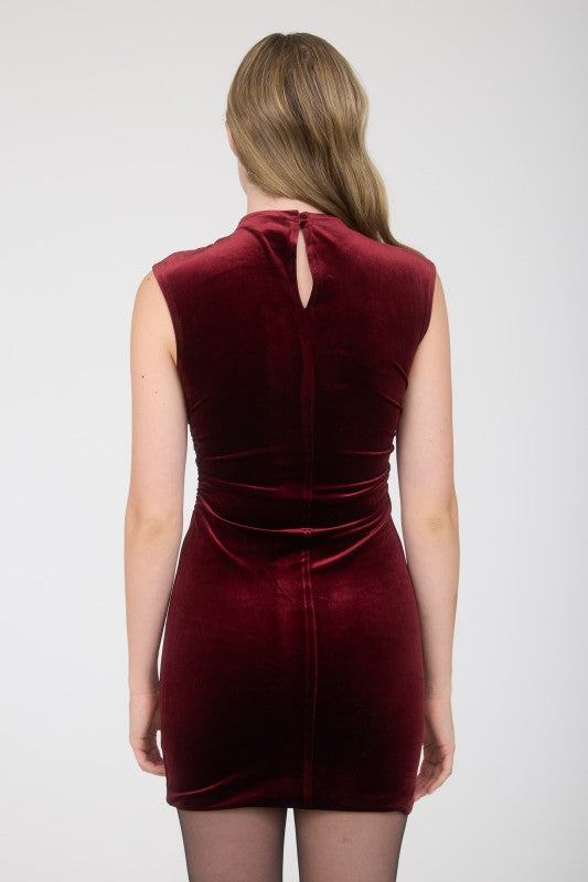 DD 1339 - Velvet Sleeveless Mini Dress