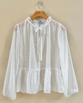 DT 1931 - Sheer Peplum Blouse