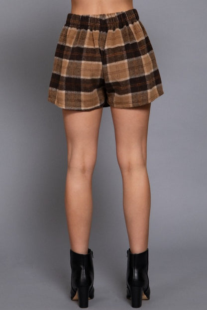 SHT 180 - Plaid Wrap Skort