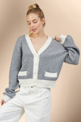 SWT 005 - Color Block Cardigan
