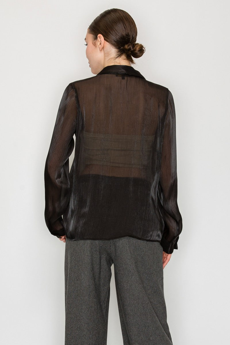 DT 1975 - Shiny Organza Shirt