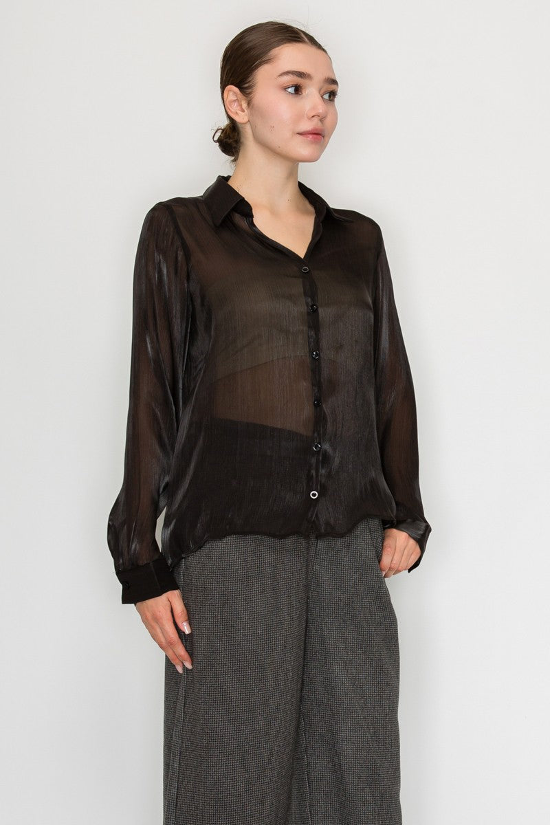 DT 1975 - Shiny Organza Shirt