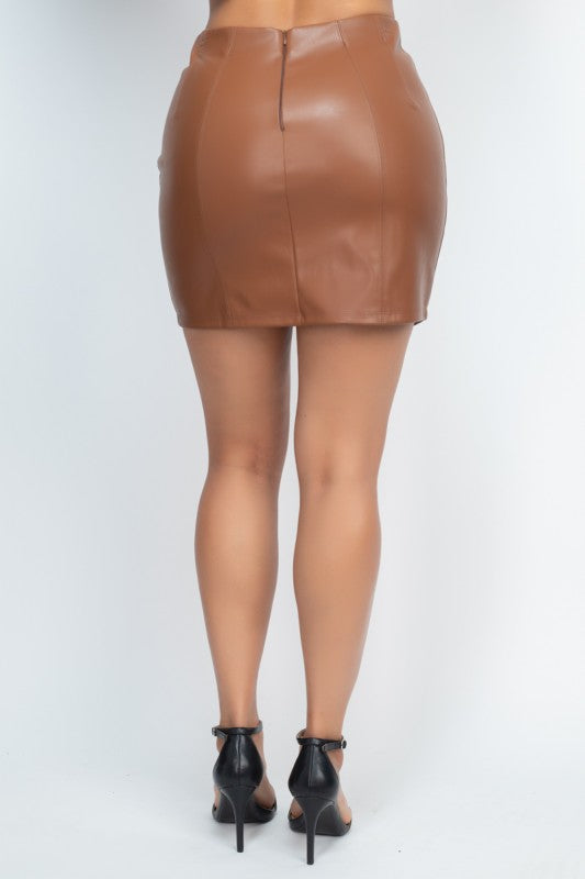 SKT 1010 - High Rise Mini Skirt